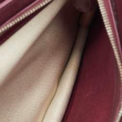 مملوكة مسبقًا Balenciaga Off-White/Burgundy Canvas and Leather Navy Pochette Crossbody Bag