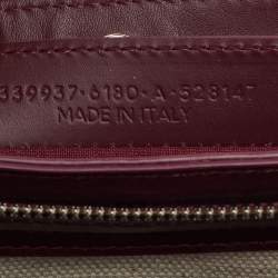 مملوكة مسبقًا Balenciaga Off-White/Burgundy Canvas and Leather Navy Pochette Crossbody Bag