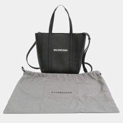 Balenciaga Black Leather Everyday XXS Tote Bag