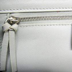 Balenciaga Gray Mouton and Leather Papier A6 Shoulder Bag