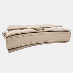 Balenciaga Beige Leather Crush Chain Bag XS
