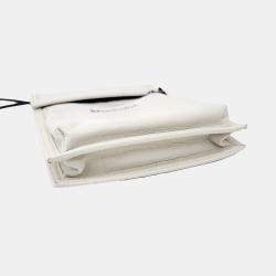 Balenciaga White Leather Explorer Mini Crossbody Bag