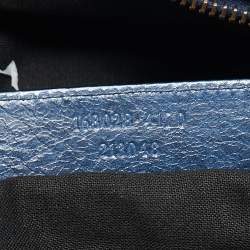 Pre Owned Balenciaga Navy Blue Leather RH Part Time Bag