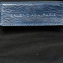 Pre Owned Balenciaga Navy Blue Leather RH Part Time Bag