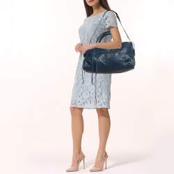 Balenciaga Navy Blue Leather RH Part Time Bag