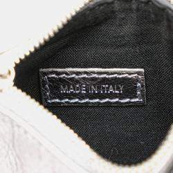 Balenciaga Silver XS Metallic Lambskin Motocross Neo Cagole