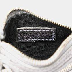 Balenciaga Silver XS Metallic Lambskin Motocross Neo Cagole