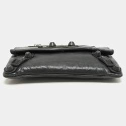 Balenciaga Moss Green Leather Classic Giant Envelope Clutch
