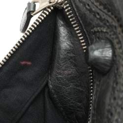 Balenciaga Moss Green Leather Classic Giant Envelope Clutch
