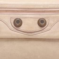 Balenciaga Pale Rose Leather RGGH Classic Envelope Clutch