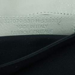 Pre Owned Balenciaga Mint Green Leather Classic Envelope Clutch