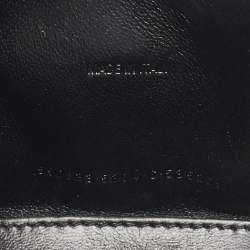 Balenciaga Metallic Lilac Croc Embossed Leather XS Hourglass Top Handle Bag  