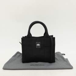 Balenciaga Black Nylon XS Trade East-West Tote