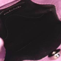 Balenciaga Purple Leather shopping phone holder bag