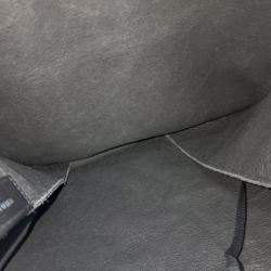 Pre Owned Balenciaga Black Leather Supermarket Shopper Bag