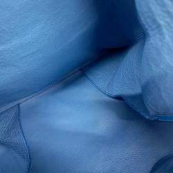 Pre Owned Balenciaga Blue Leather tote bag