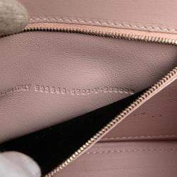 Balenciaga Pink Small Leather Hourglass Top Handle Bag