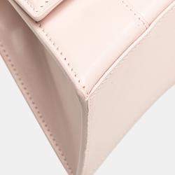 Balenciaga Pink Small Leather Hourglass Top Handle Bag