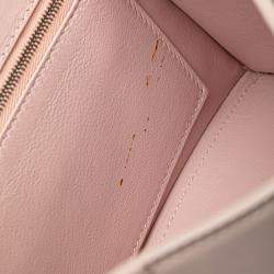 Balenciaga Pink Small Leather Hourglass Top Handle Bag