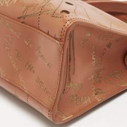 Balenciaga Orange Leather Small Blackout Valentine's Day City Bag