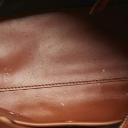 Balenciaga Orange Leather Small Blackout Valentine's Day City Bag