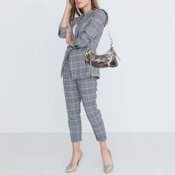 Balenciaga Metallic Leather XS Le Cagole Shoulder Bag
