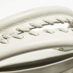 Balenciaga Grey Leather Metallic Edge Classic City Bag