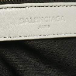 Balenciaga Grey Leather Metallic Edge Classic City Bag