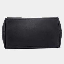 Balenciaga Black Leather Cabas Small Tote Bag