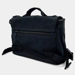 Balenciaga Black Fabric Army Messenger Bag