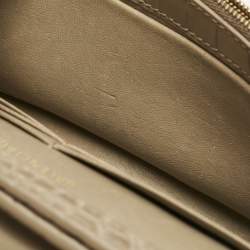 Balenciaga Beige Croc Embossed Leather XS Hourglass Wallet on Chain