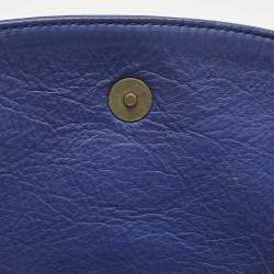 Balenciaga Dark Blue Leather Classic Crossbody Bag