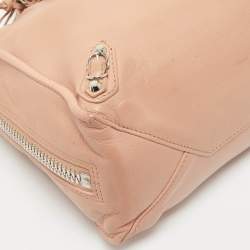 Balenciaga Old Rose Leather Mini Papier A4 Tote