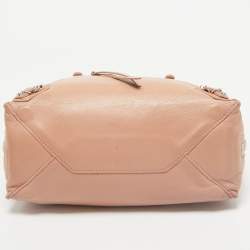 Balenciaga Old Rose Leather Mini Papier A4 Tote