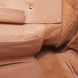 Balenciaga Old Rose Leather Mini Papier A4 Tote