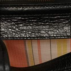 Balenciaga Multicolor Striped Mesh Nylon Small Bazar Shopper Tote