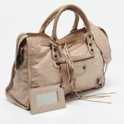 Balenciaga Light Pink Leather RH Classic City Bag