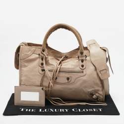 Balenciaga Light Pink Leather RH Classic City Bag