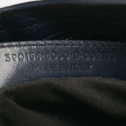 Balenciaga Navy Blue Leather Metallic Edge Classic City Bag
