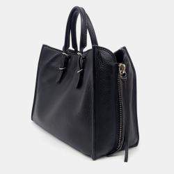 Balenciaga Black Leather Papier A6 bag