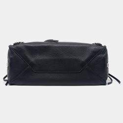 Balenciaga Black Leather Papier A6 bag