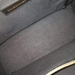 Balenciaga Cream Fabric Hardware Tote and Shoulder Bag