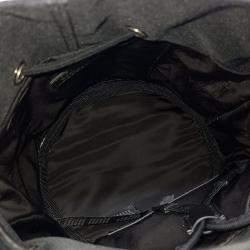 Balenciaga Black Fabric Wheel Drawstring Bucket Bag XS