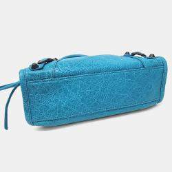 Balenciaga Blue Leather Le City Mini Bag