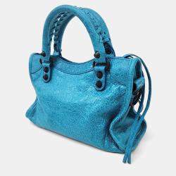 Balenciaga Blue Leather Le City Mini Bag
