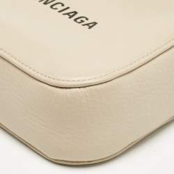 Balenciaga Beige Leather XS Everyday Camera Crossbody Bag