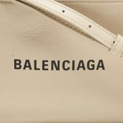 Balenciaga Beige Leather XS Everyday Camera Crossbody Bag