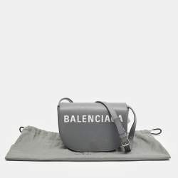 Balenciaga Grey Leather XS Ville Day Crossbody Bag