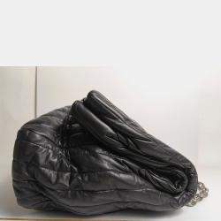 Balenciaga Black Leather Monaco Large Chain Bag