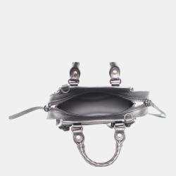 Balenciaga Black Calfskin Leather Classic Neo Nano City Bag